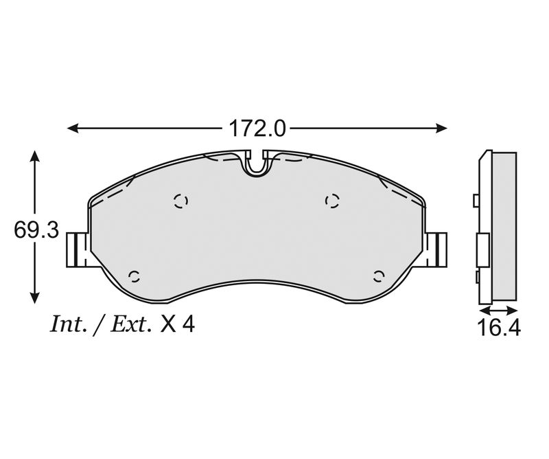 BALATA CERAMICA DELANTERA FORD TRANSIT